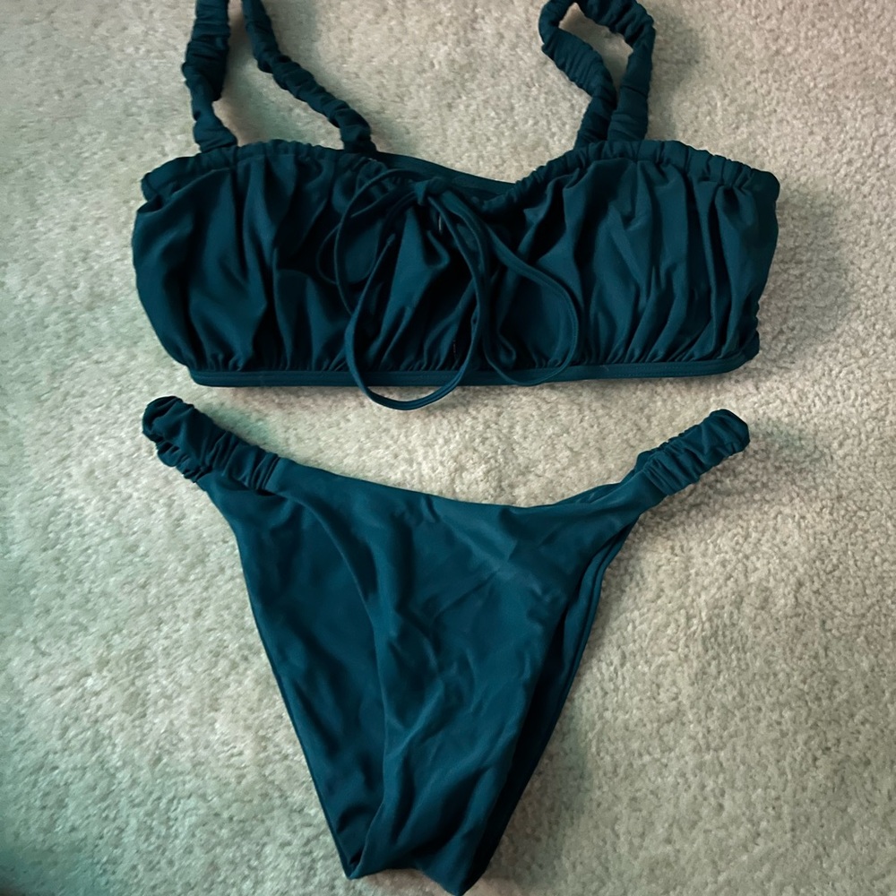 Zaful Deep Teal Bikini Set